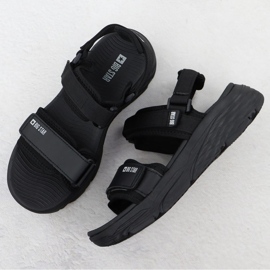 Sandalias deportivas de velcro de mujeres Big Star RR274A076 negro 3