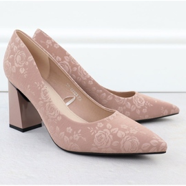 Bombas para mujeres con flores en el pilar Pink Pink Vinceza 62223 rosado 2