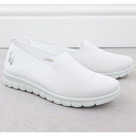 Zapatos deportivos femeninos deslizados blancos Potocki 16327 2