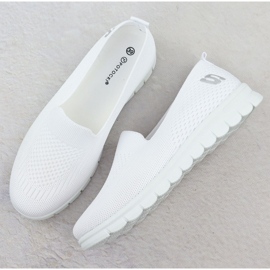 Zapatos deportivos femeninos deslizados blancos Potocki 16327 3