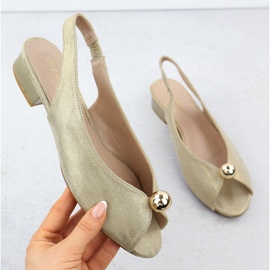 Sandalias de baja tacón para mujeres Dorado T.Sokolski 136 1 Sandalias de baja tacón para mujeres Dorado T.Sokolski 136 1