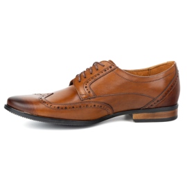 Olivier Zapatos de cuero para hombres - modelo 1023 marrón 1