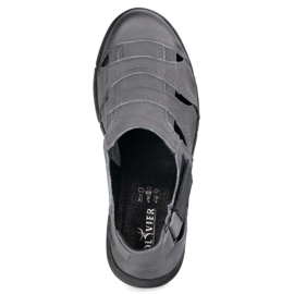 Olivier Zapatos de cuero para hombres 54 kz gris claro aireado para el verano 7