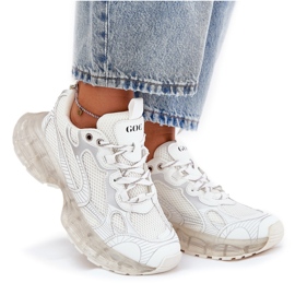 Zapatillas de deporte de cuero femenino Goe RR2N4083 beige 10