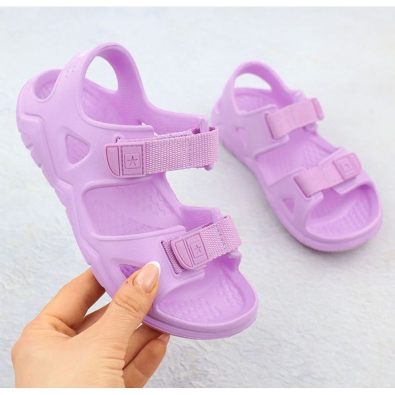 Sandalias infantiles Big Star RR374516 Purple púrpura 1