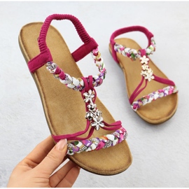 Las cómodas sandalias de mujer Pink Artiker 56C1314 rosado 1