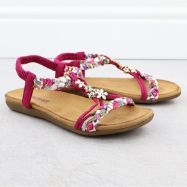 Las cómodas sandalias de mujer Pink Artiker 56C1314 rosado 2