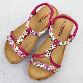 Las cómodas sandalias de mujer Pink Artiker 56C1314 rosado 3