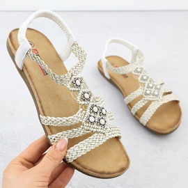 Las cómodas sandalias de las mujeres deslizan -Up White Artiker 56C1323 blanco 1
