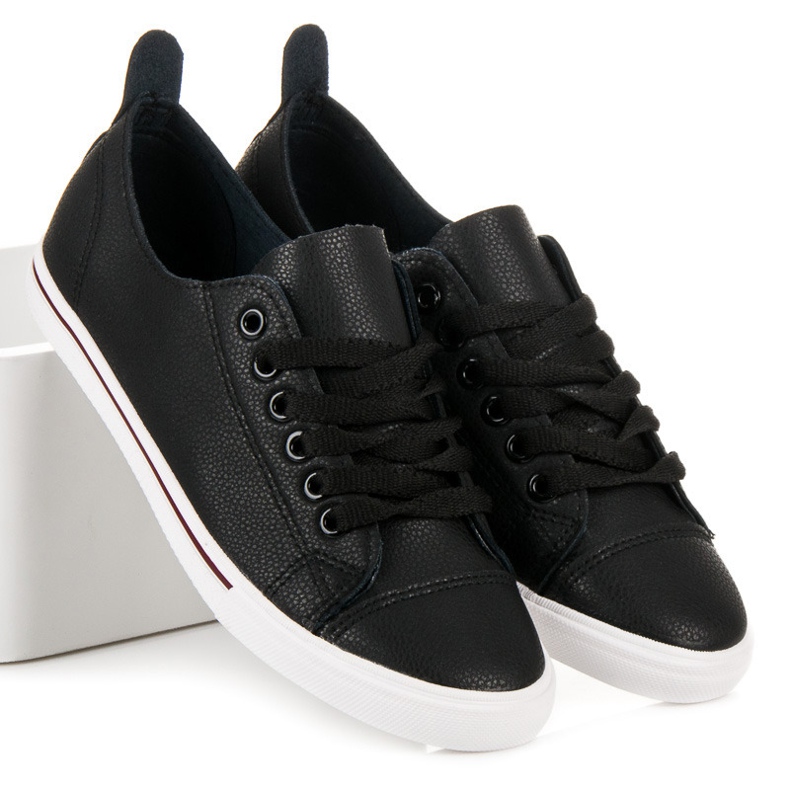 Seastar Zapatillas negras con cordones negro 1