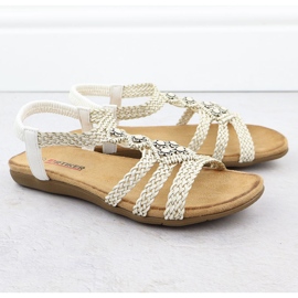 Las cómodas sandalias de las mujeres deslizan -Up White Artiker 56C1323 blanco 2