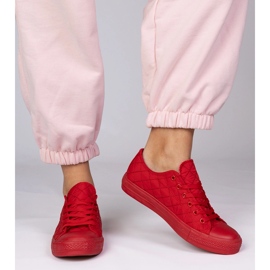 Zapatillas rojas clásicas acolchadas rojo 3