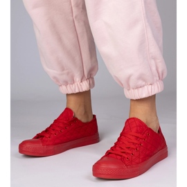 Zapatillas rojas clásicas acolchadas rojo 4