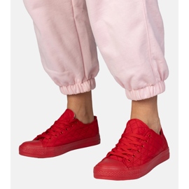 Zapatillas rojas clásicas acolchadas rojo 5