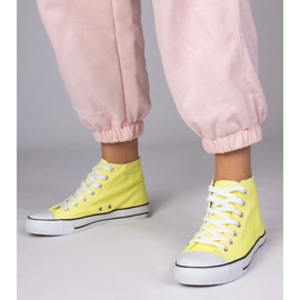 Zapatillas de tobillo clásicas amarillas amarillo 2