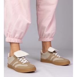 Zapatillas beige zapatillas de deporte deportivo femenino 1