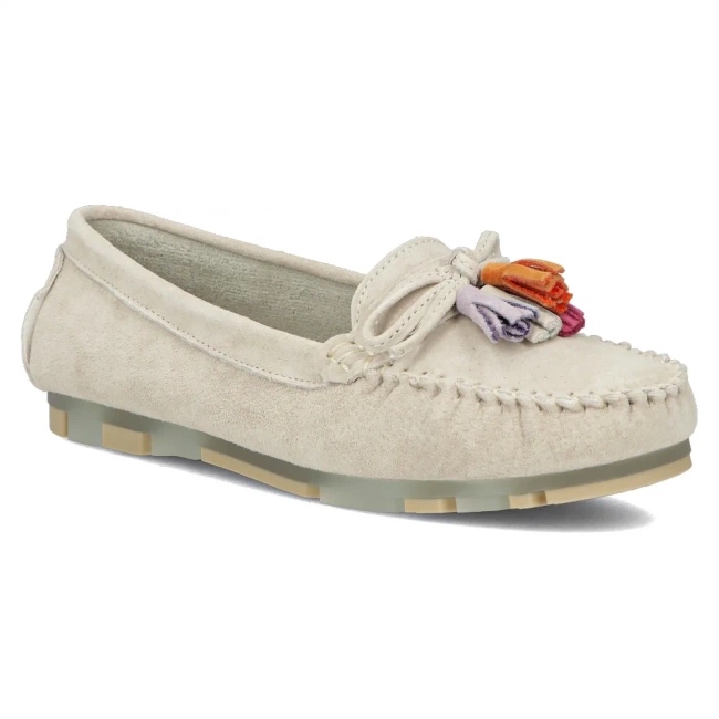 Filippo DP6136/25 ser mocasines de cuero beige 1