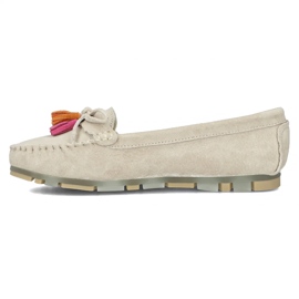 Filippo DP6136/25 ser mocasines de cuero beige 5