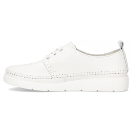 Filippo DP6747/25 Wh de zapatillas de cuero blanco 8