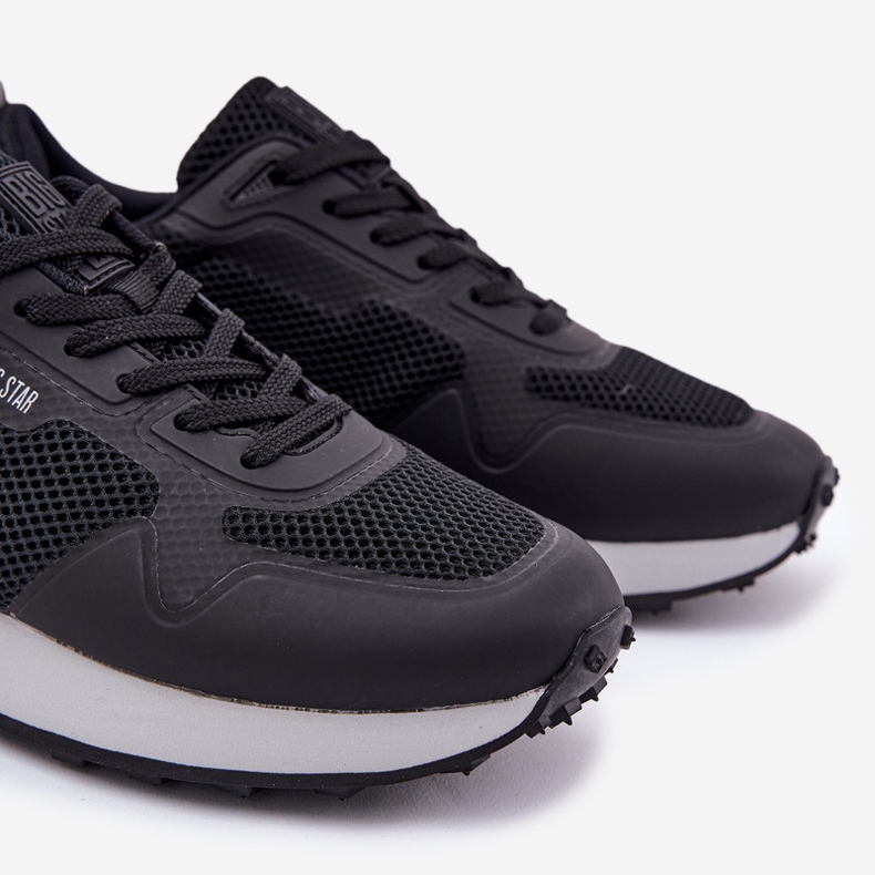 Zapatillas de deporte masculino en el Big Star RR174361 Hi-Polish Platform Black System negro 2