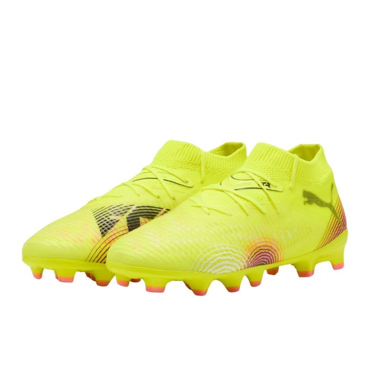 Puma Future 8 Pro FG/AG 108142 03 Zapatos de fútbol amarillo 1