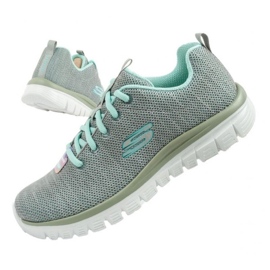Skechers elegantes zapatos de fortuna retorcida 12614/gimnasio gris 1
