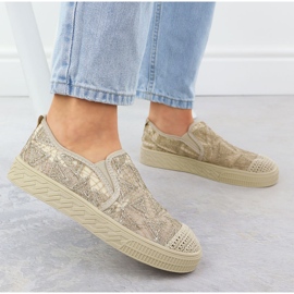 ARTIKER Apartrilles femeninas insertadas con encaje beige artker 56c2127 5