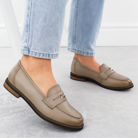 Cambell Zapatos de cuero, camel de beige femenino 00664 5