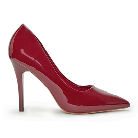 Seastar Zapatos de salón clásicos burdeos para mujer. rojo 3