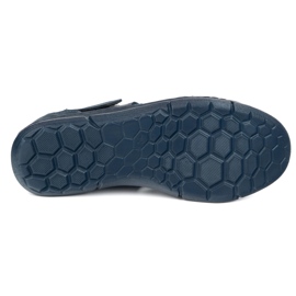 Olivier Zapatos de cuero para hombres 54kz azul marino ligero para el verano 7