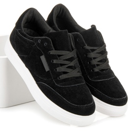 Zapatillas en la plataforma negro 1