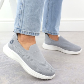 Los zapatos deportivos femeninos resbalaron gris Vinceza 17367 5