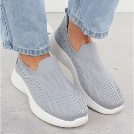 Los zapatos deportivos femeninos resbalaron gris Vinceza 17367 6