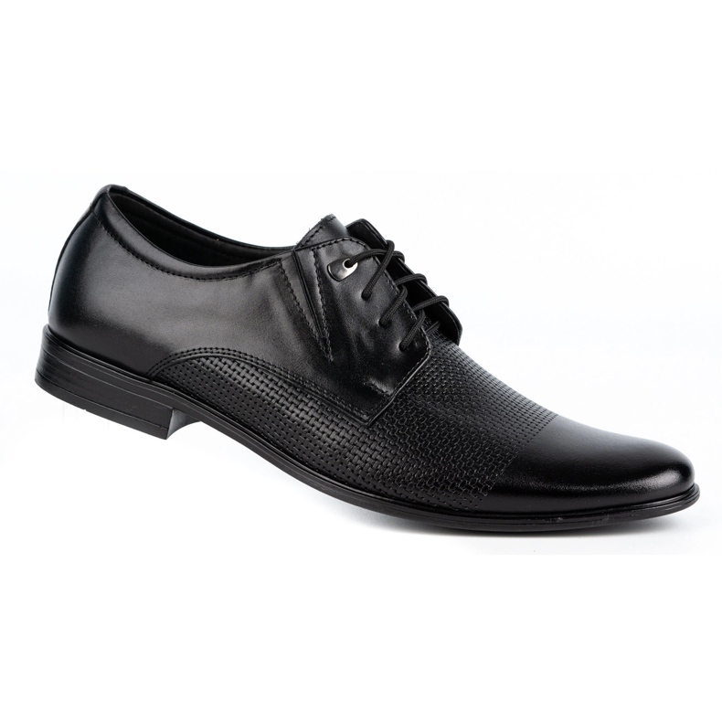 Olivier Zapatos hombre piel elegantes 302T3 negro 2