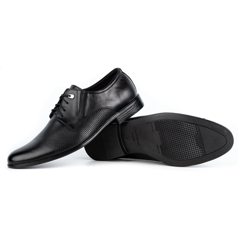 Olivier Zapatos hombre piel elegantes 302T3 negro 3