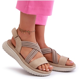 Evento Las cómodas sandalias beige de las mujeres ligeras 5
