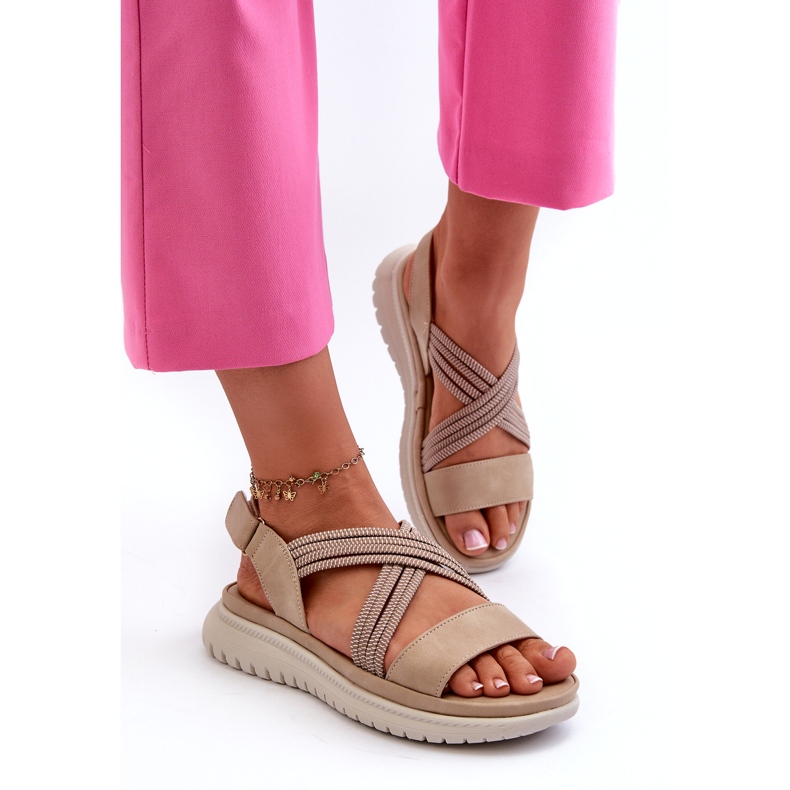 Evento Las cómodas sandalias beige de las mujeres ligeras 2