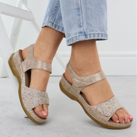 Evento Sandalias femeninas para beige Evalo 8988 4
