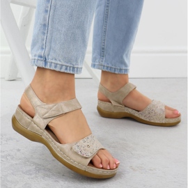 Evento Sandalias femeninas para beige Evalo 8988 5