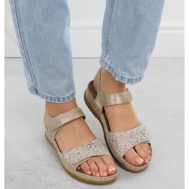 Evento Sandalias femeninas para beige Evalo 8988 6
