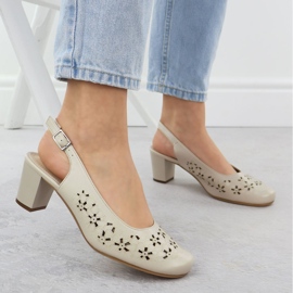 Sandalias de mujeres llenas de abiertos beige Sergio Leone SK179 5