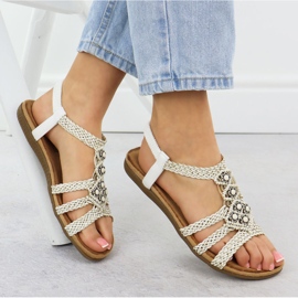 Las cómodas sandalias de las mujeres deslizan -Up White Artiker 56C1323 blanco 4