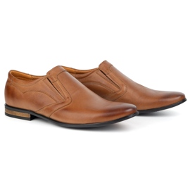 Olivier Zapatos formales de cuero para hombres 1035 BRAF BUF marrón 3