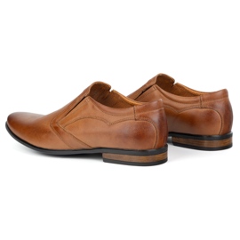 Olivier Zapatos formales de cuero para hombres 1035 BRAF BUF marrón 5