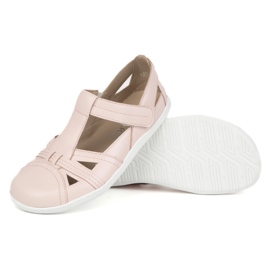 Zapatos descalzos para mujeres Ultralekkie Half -Lane Olivier 1285 Polvo Velcro Pink rosado 4