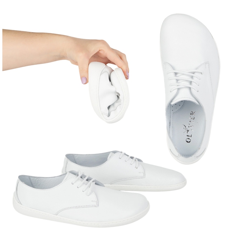 Olivier Zapatillas de zapatillas minimalistas de mujer descalzo 1288pol blanco 1