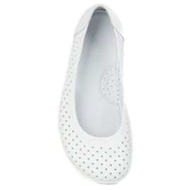 Olivier Slip Minimalista Barefoot de las mujeres -on Openwork 1771pol White blanco 1