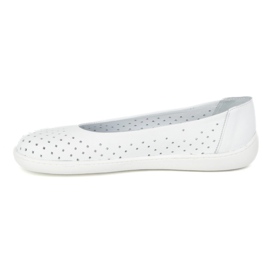 Olivier Slip Minimalista Barefoot de las mujeres -on Openwork 1771pol White blanco 3