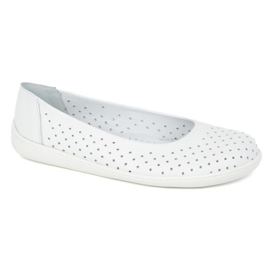Olivier Slip Minimalista Barefoot de las mujeres -on Openwork 1771pol White blanco 4
