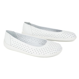 Olivier Slip Minimalista Barefoot de las mujeres -on Openwork 1771pol White blanco 5